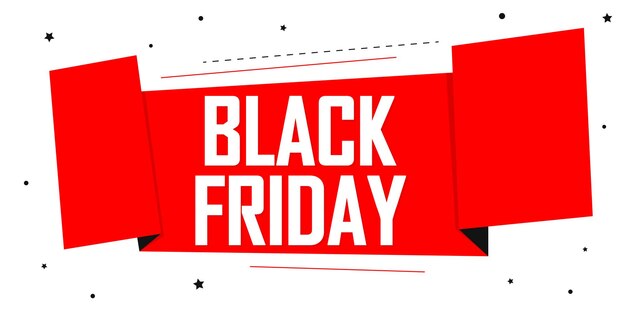 Black Friday Sale poster design template or banner for shop and online store vector illustration