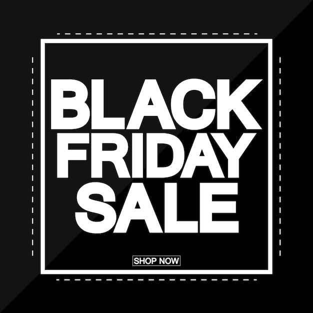 Шаблон дизайна плаката Black Friday Sale