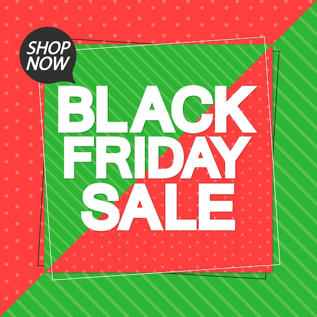 Black Friday Sale poster design template