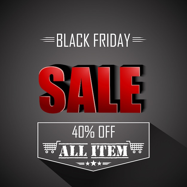 Black friday Sale poster design