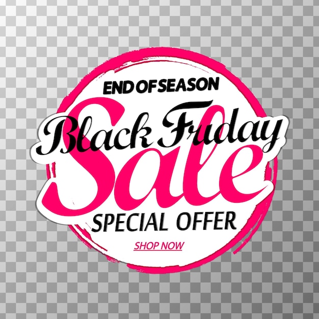 Vector black friday sale poster ontwerp sjabloon promotie banner voor winkel of online winkel vector