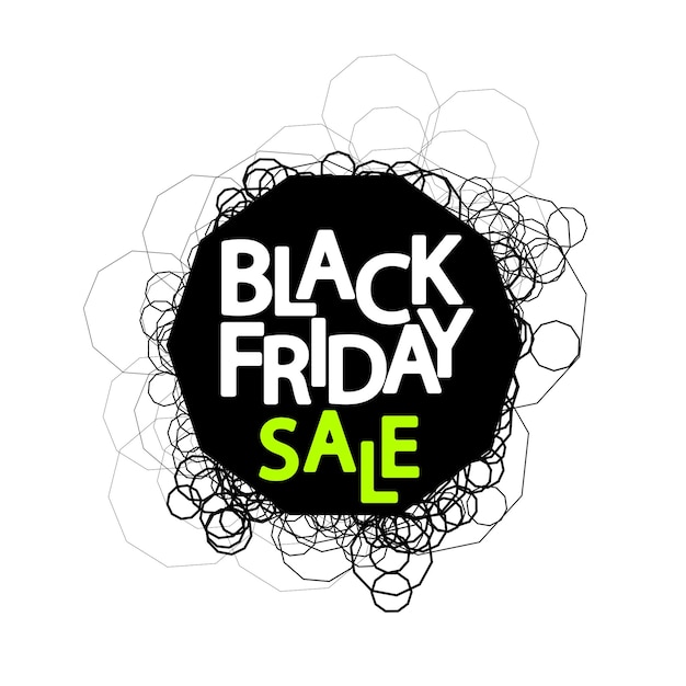 Black Friday Sale poster ontwerp sjabloon