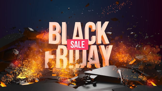 Vector black friday sale poster