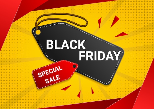 Black friday sale price tag design