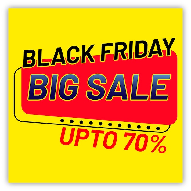 Black Friday Sale Price Tag Template With Icon Illustration