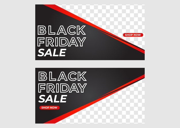 black friday sale promotion banner template