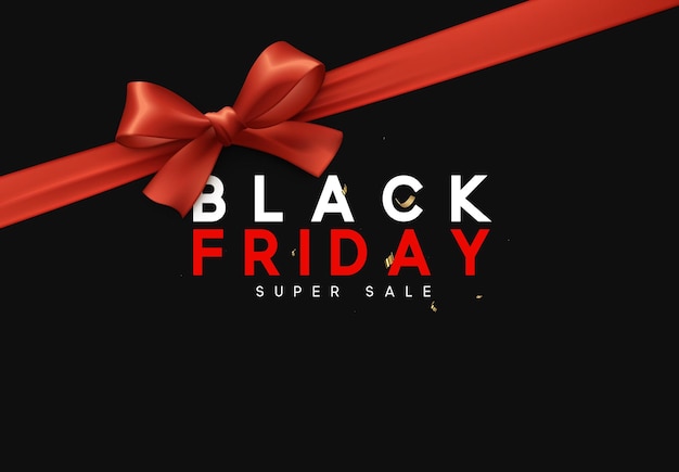 Black Friday sale, promotional poster and banner. vector illustration