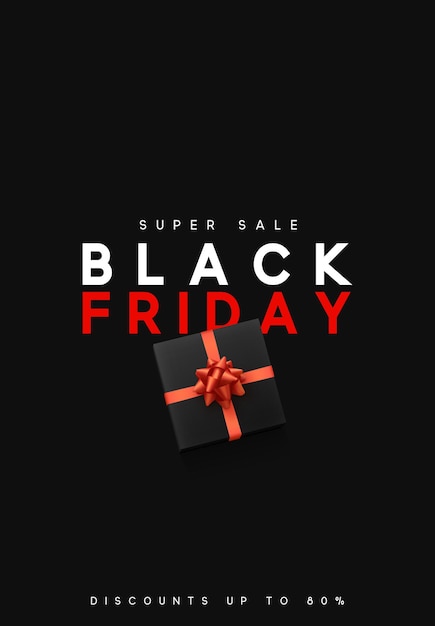Vector black friday sale, promotional poster and banner. vector illustration