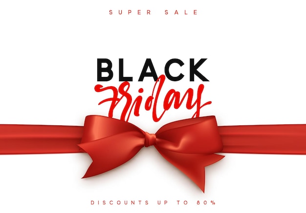 Black Friday sale, promotional poster and banner. vector illustration