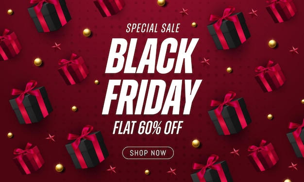 Black Friday Sale Realistic Banner