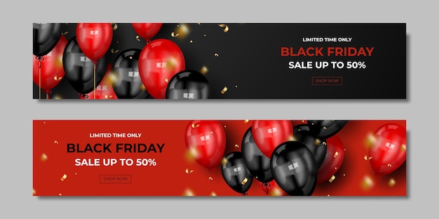 Set di poster per la vendita del black friday