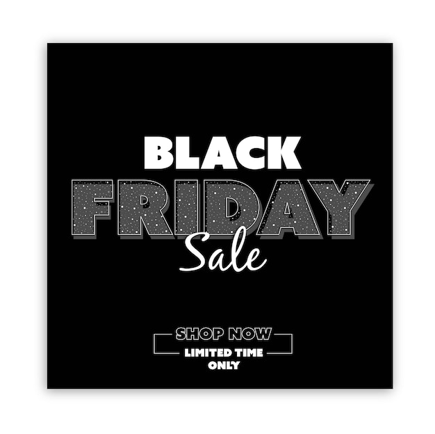 Black friday sale social media banner template