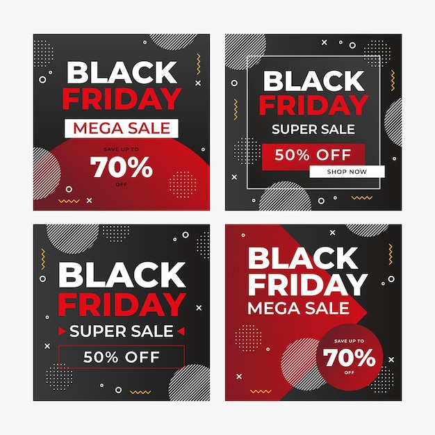 ブラックフライデー セール ソーシャルメディアマーケティングデザイン