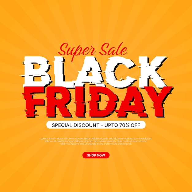 Black friday sale social media post banner eps vector file black friday sale promotion