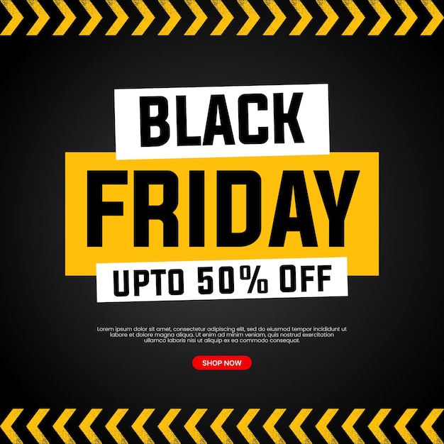 Vector black friday sale social media post banner eps vector file black friday sale promotion
