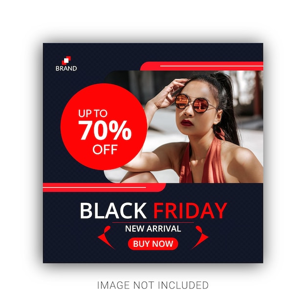 Black friday sale social media post-sjabloonontwerp