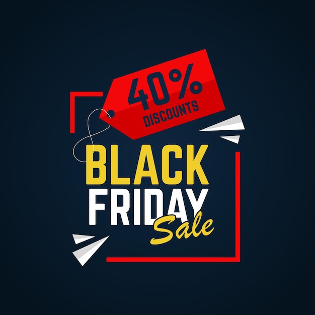 Black friday sale social media post