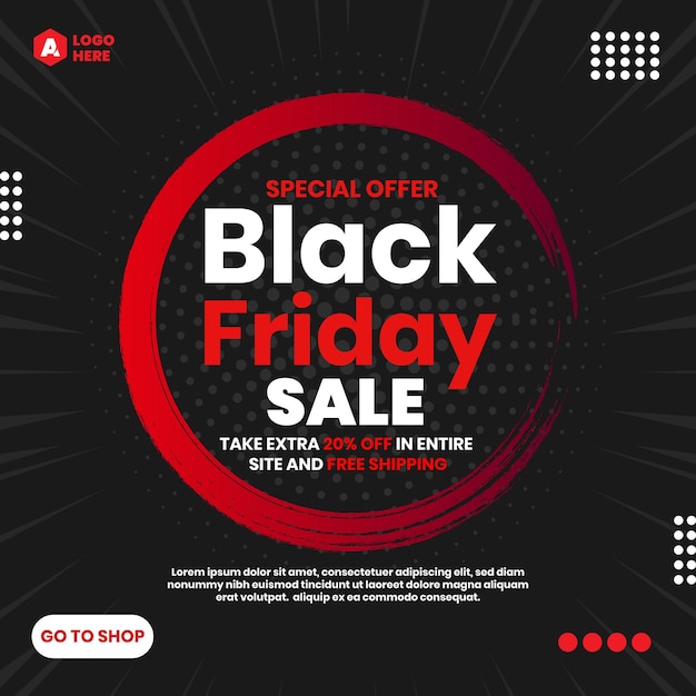 Black Friday Sale social Media Template