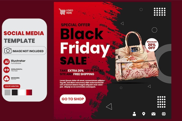 Black Friday Sale Social Media Template