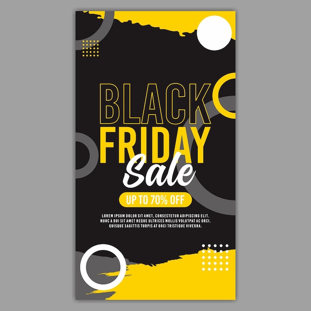 Black friday sale story design template