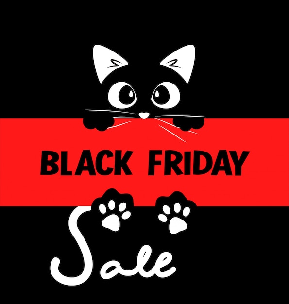 Vettore design tipografico di vendita di black friday