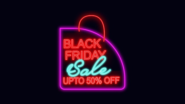 Black Friday Sale Up To 50% Off Lettering Neon Sign
