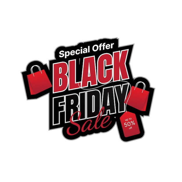 Disegno vettoriale di vendita del black friday