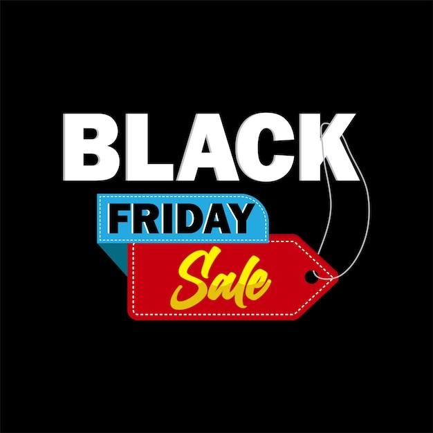 Black Friday sale Vector illustration Black Friday banner