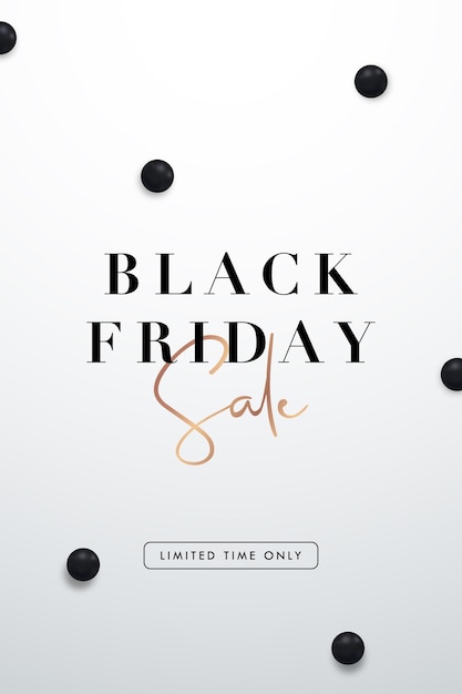 Vector black friday sale verticale flyer