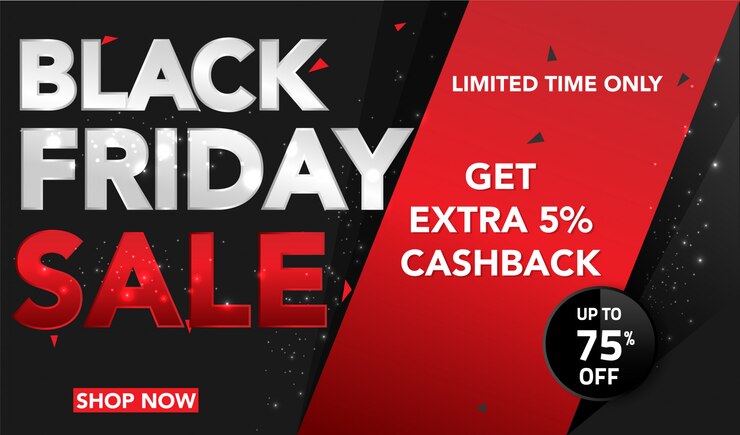 Black Friday sale with dark Background 