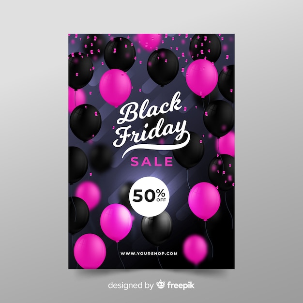 Black friday sales banner template