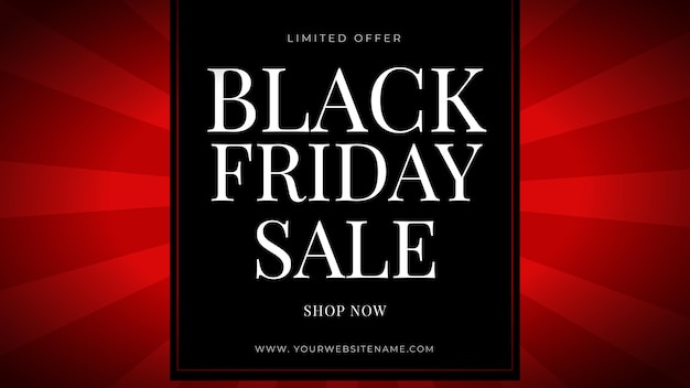 Black friday sales banner template