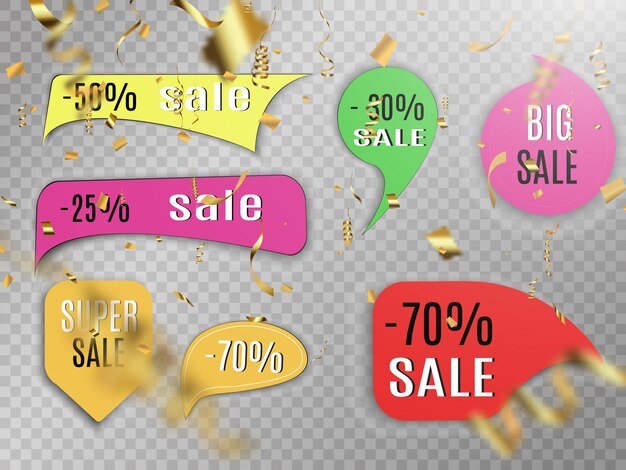 Banner di vendita del black friday illustrazione vettoriale banner rotondo con tag nero