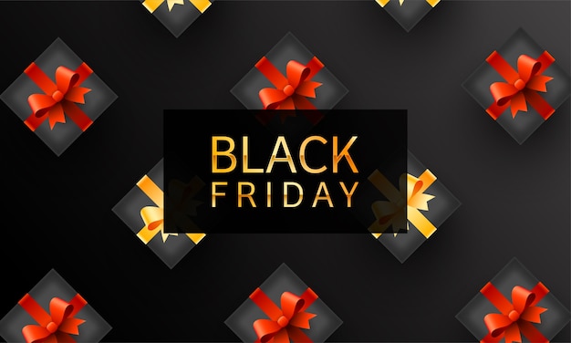 Concetto di design delle vendite del black friday