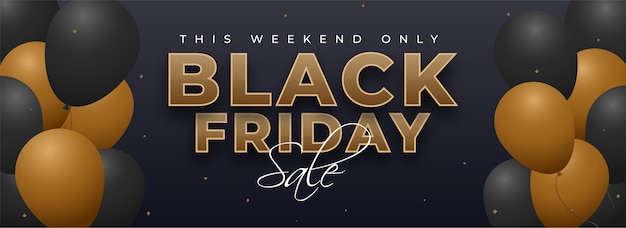 Vector black friday sales design concept