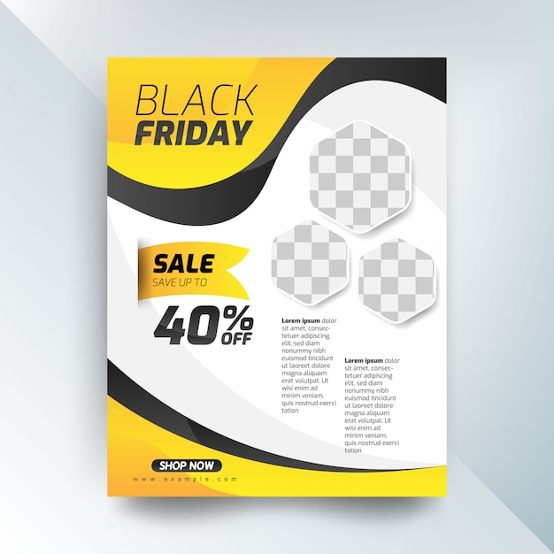 Vector black friday sales poster