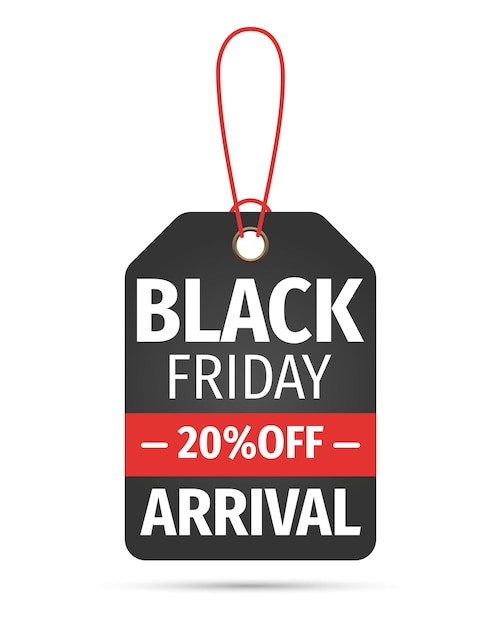 Black Friday sales tag Black friday design sale discount advertising marketing price tag