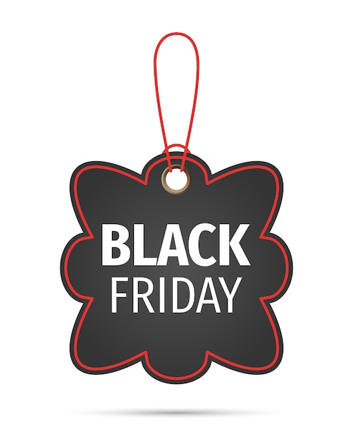 Black Friday sales tag Black friday design sale discount advertising marketing price tag