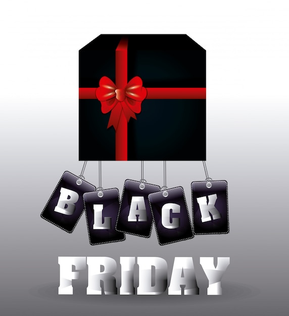 Vector black friday shopping season