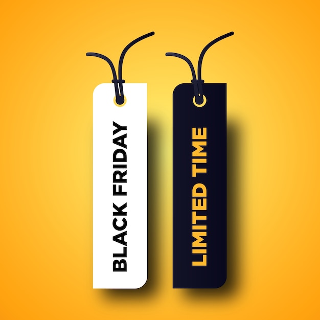 black friday shopping tag design