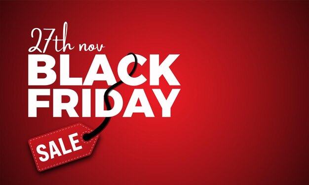 Vector black friday simple cover banner design