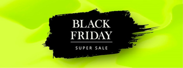 Black friday-sjabloon voor spandoek met abstracte vloeistof neon kleur achtergrond