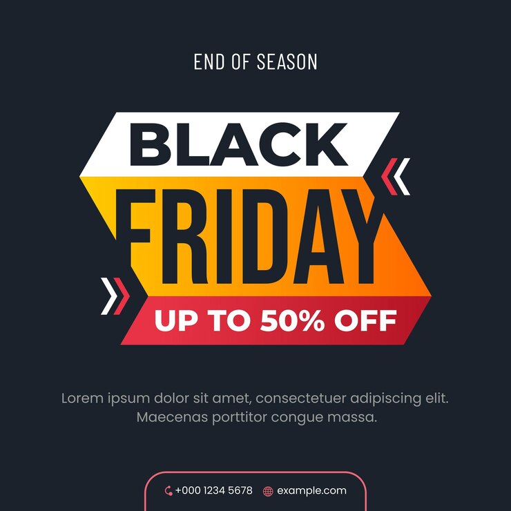 Vector black friday social media banner background