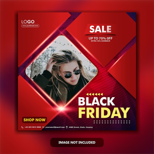 Vector black friday social media banner template