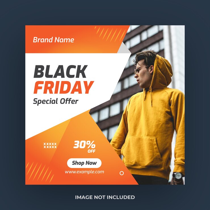 Vector black friday social media banner template