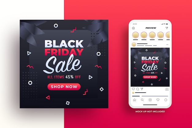 Vector black friday social media banner