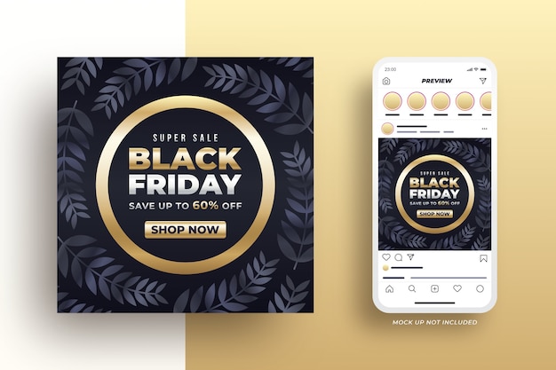 Black friday social media banner