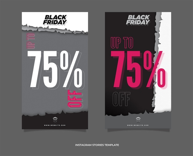 Black friday social media post template