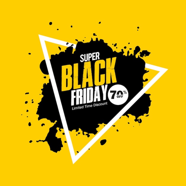 Modello di post sui social media del black friday e banner web