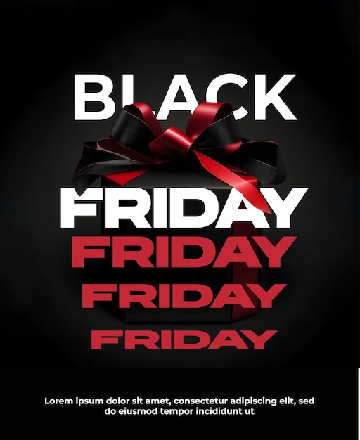 Black friday social media post